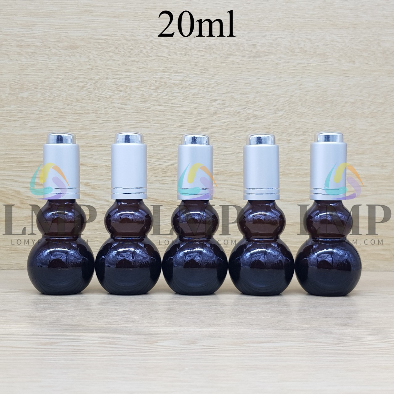 Chai hồ lô nắp nhấn 20ml