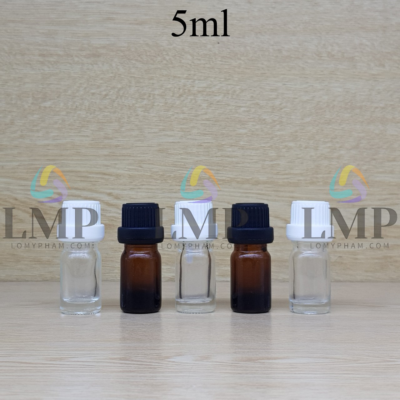 Chai tinh dầu nắp dày 5ml