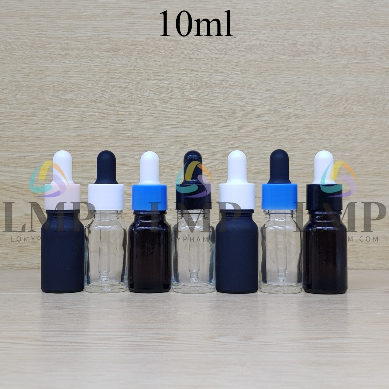 Chai tinh dầu nắp bóp khoen nhựa trơn 10ml