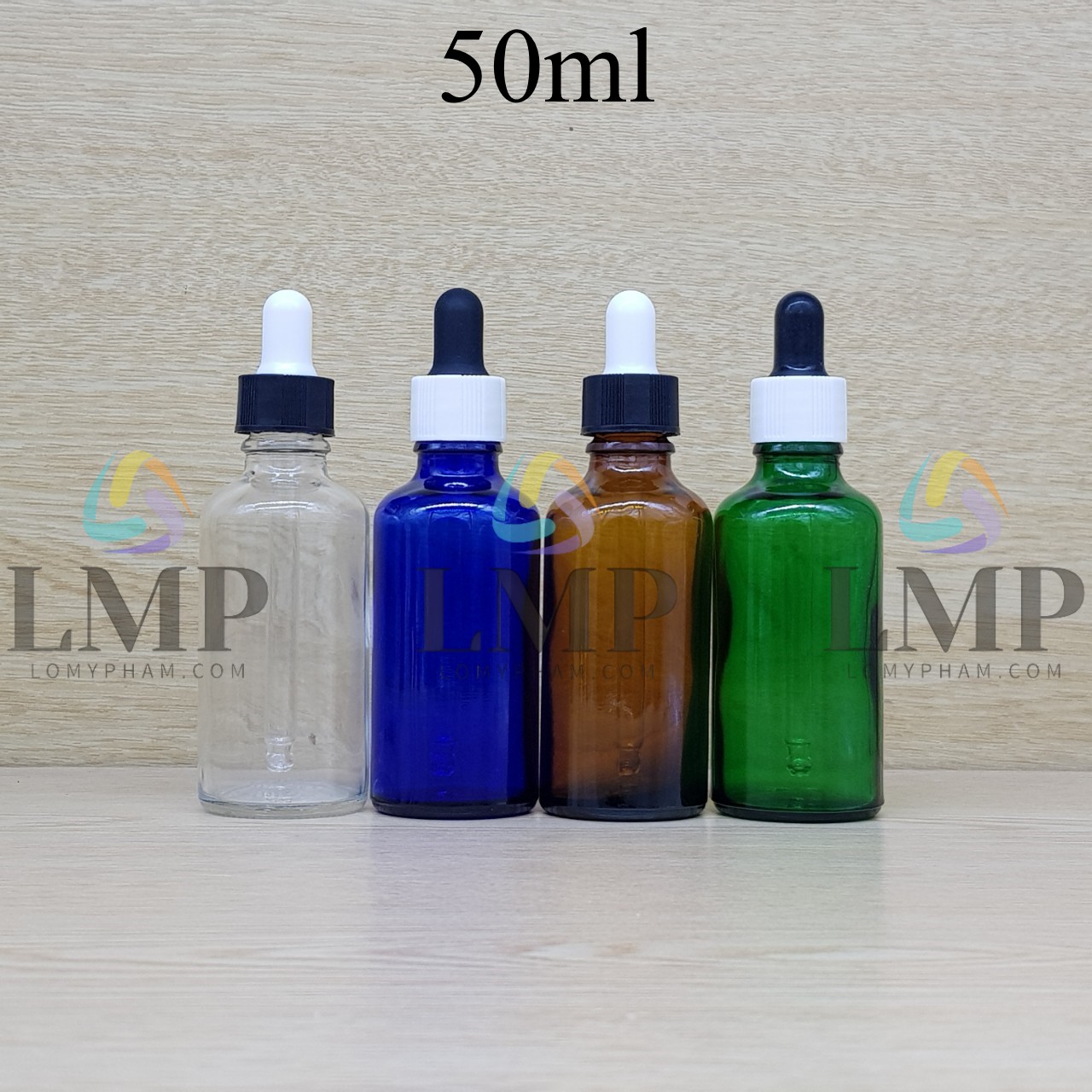 Chai tinh dầu nắp bóp khoen nhựa sọc 50ml