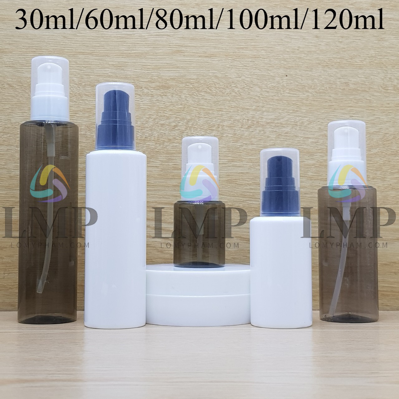 Chai PETG vai ngang đầu xịt giọt 1 viền