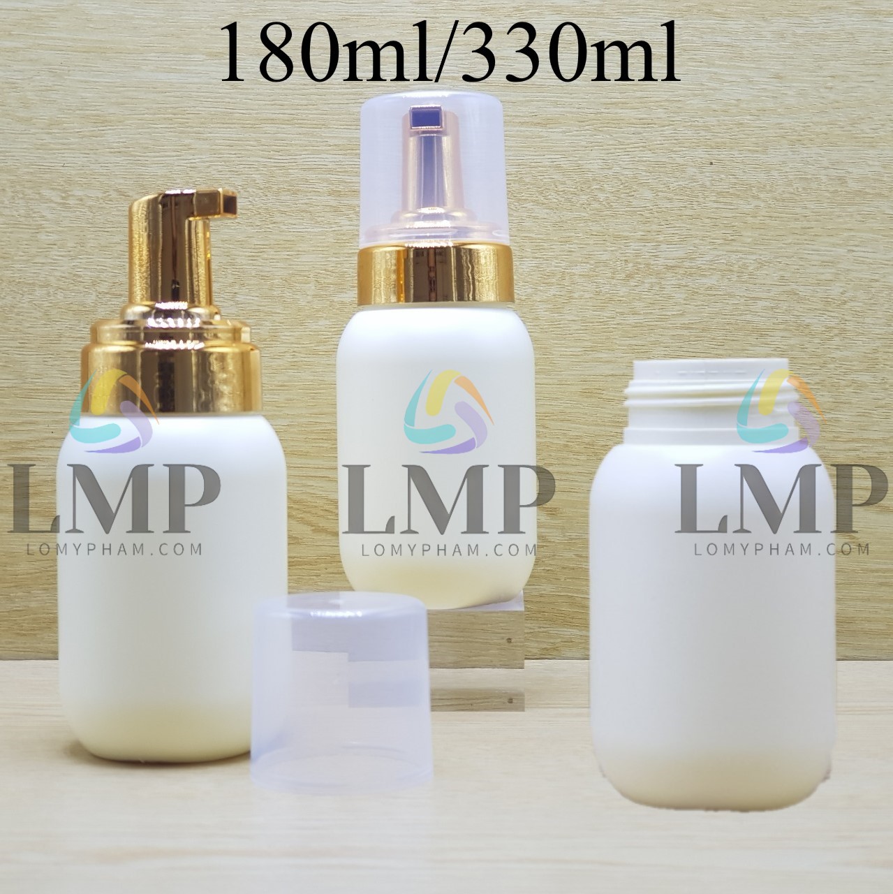 Chai HDPE tạo bọt nắp xi