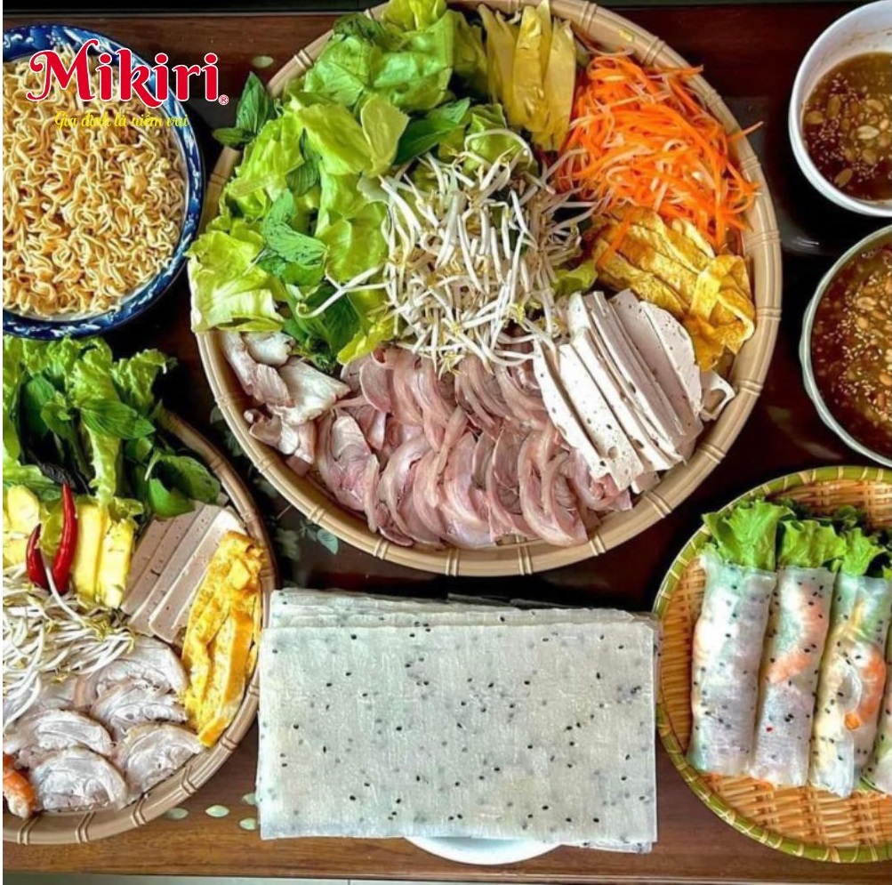 Quán ăn, ẩm thực: Bánh tráng gạo mè đen nhúng không dính Mikiri Banh-trang-gao-nhung-khong-dinh
