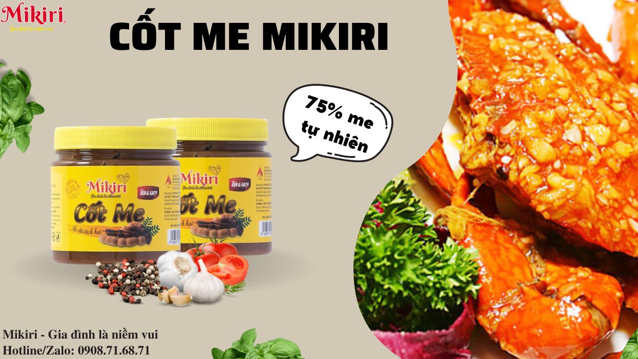 Cốt me Mikiri - Vị chua cho món ăn quê nhà Cot-me