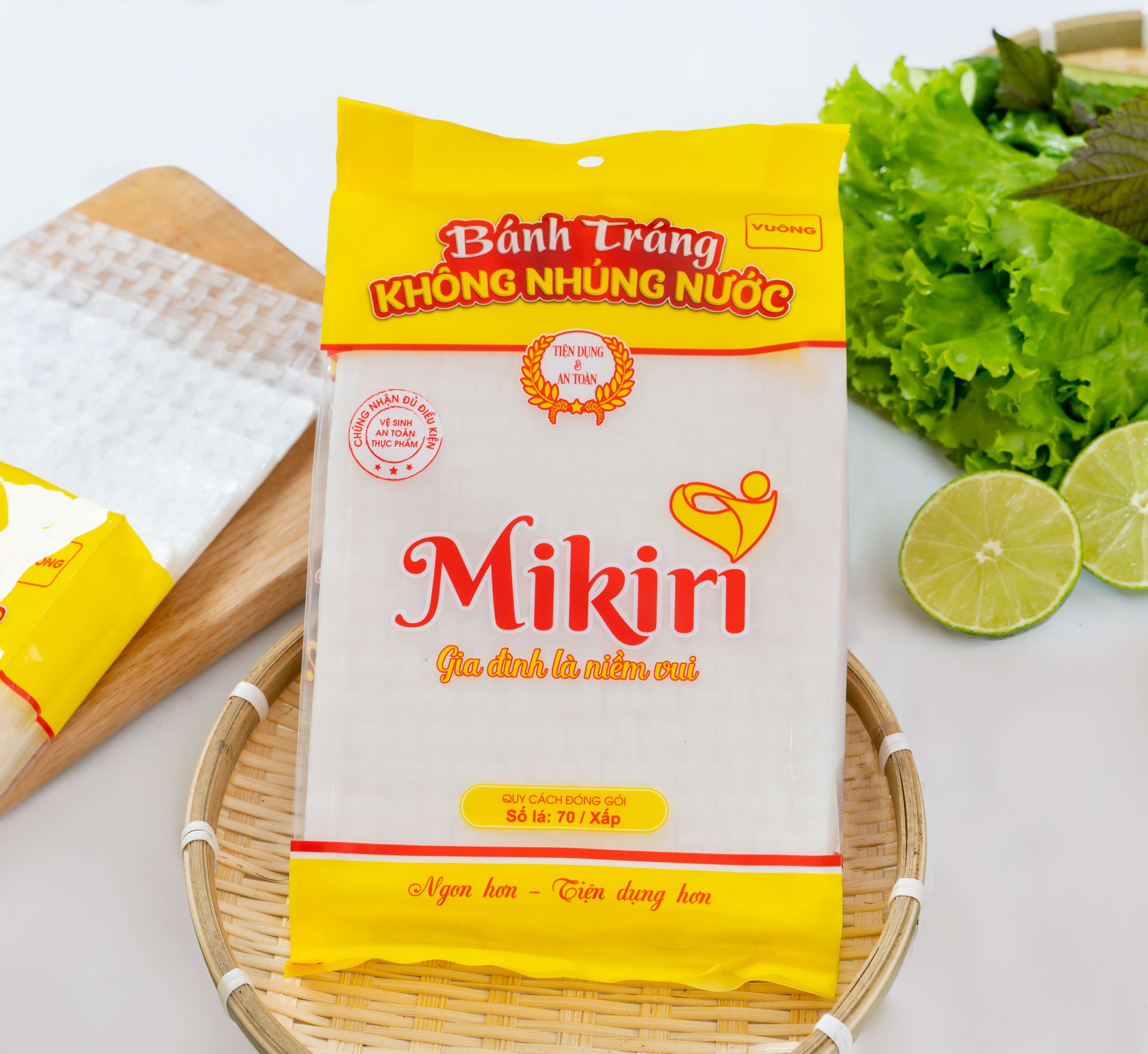 Quán ăn, ẩm thực: Bánh tráng Mikiri - Nguyên liệu cuốn dân dã Mikiri00032