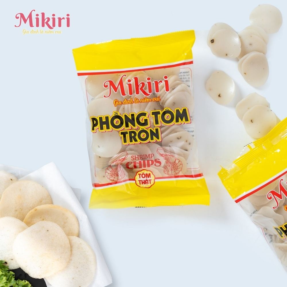 Bánh phồng tôm tròn Mikiri 200g  Phong-tom-tron