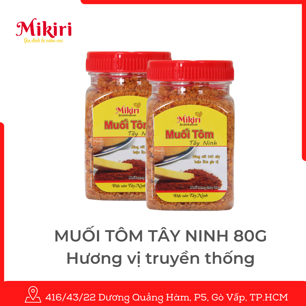 Mì trứng Mikiri - Mì trứng dai ngon, thơm béo. Muoi-tom-tay-ninh-85g