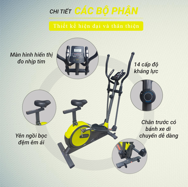 cấu tạo xe đạp tập thể dục bc89502