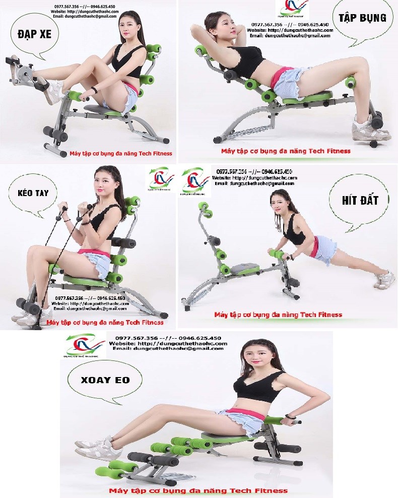 máy tập cơ bụng tech fitness