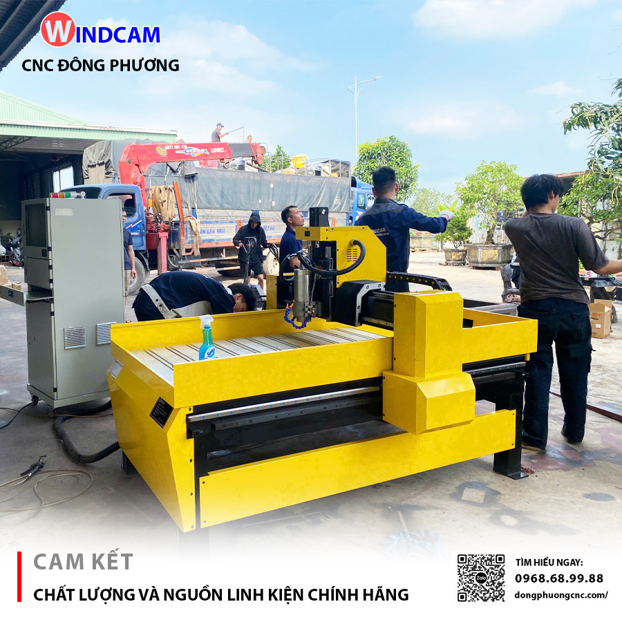 Bàn giao máy CNC điêu khắc đồng về Hà Nội