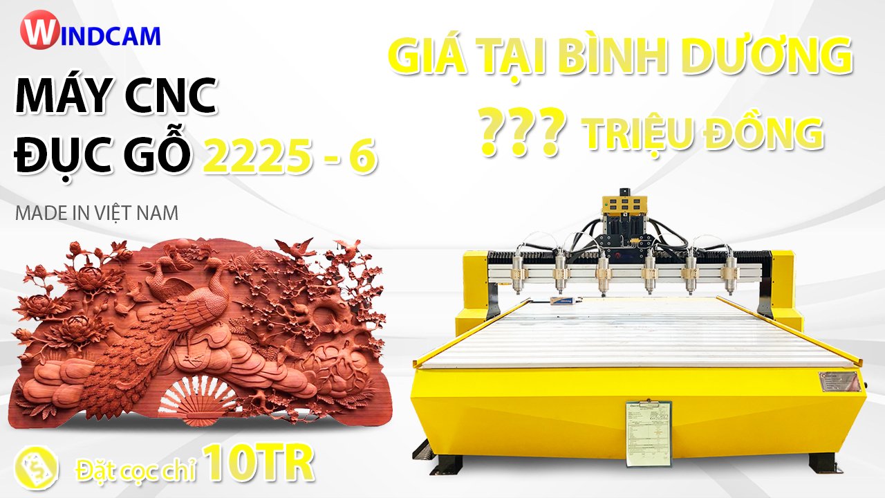 Báo giá máy CNC chạm khắc gỗ khu vực Bình Dương