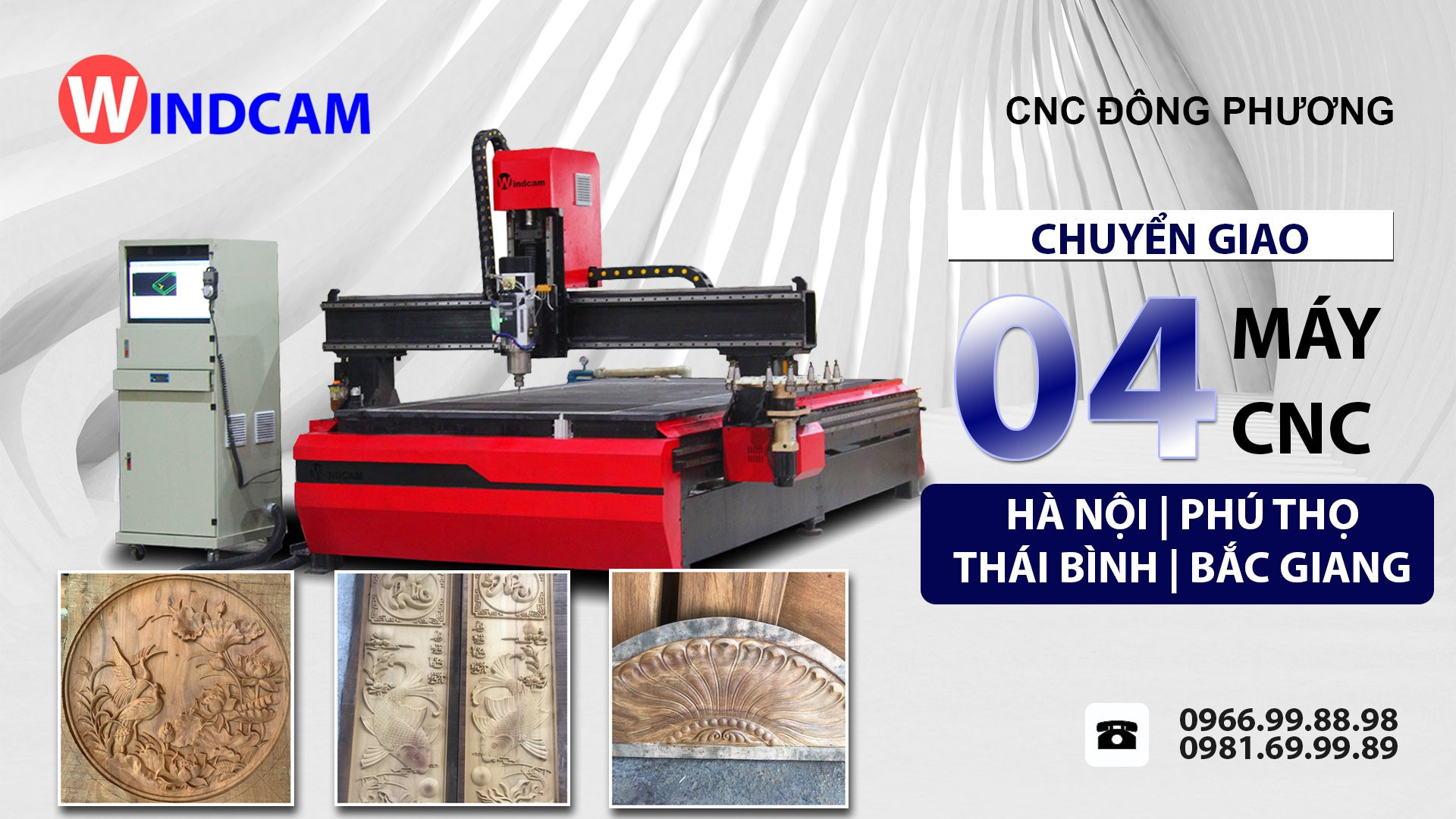 Chuyển giao 4 máy CNC về Hà Nội, Phú Thọ, Thái Bình, Bắc Giang