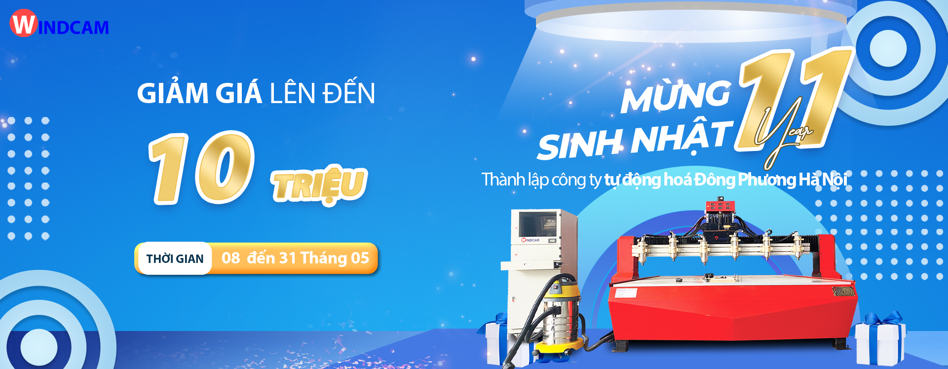 Thời hạn chương trình khuyến mãi chỉ còn 14 ngày cho khách hàng quyết định đầu tư máy CNC Đông Phương