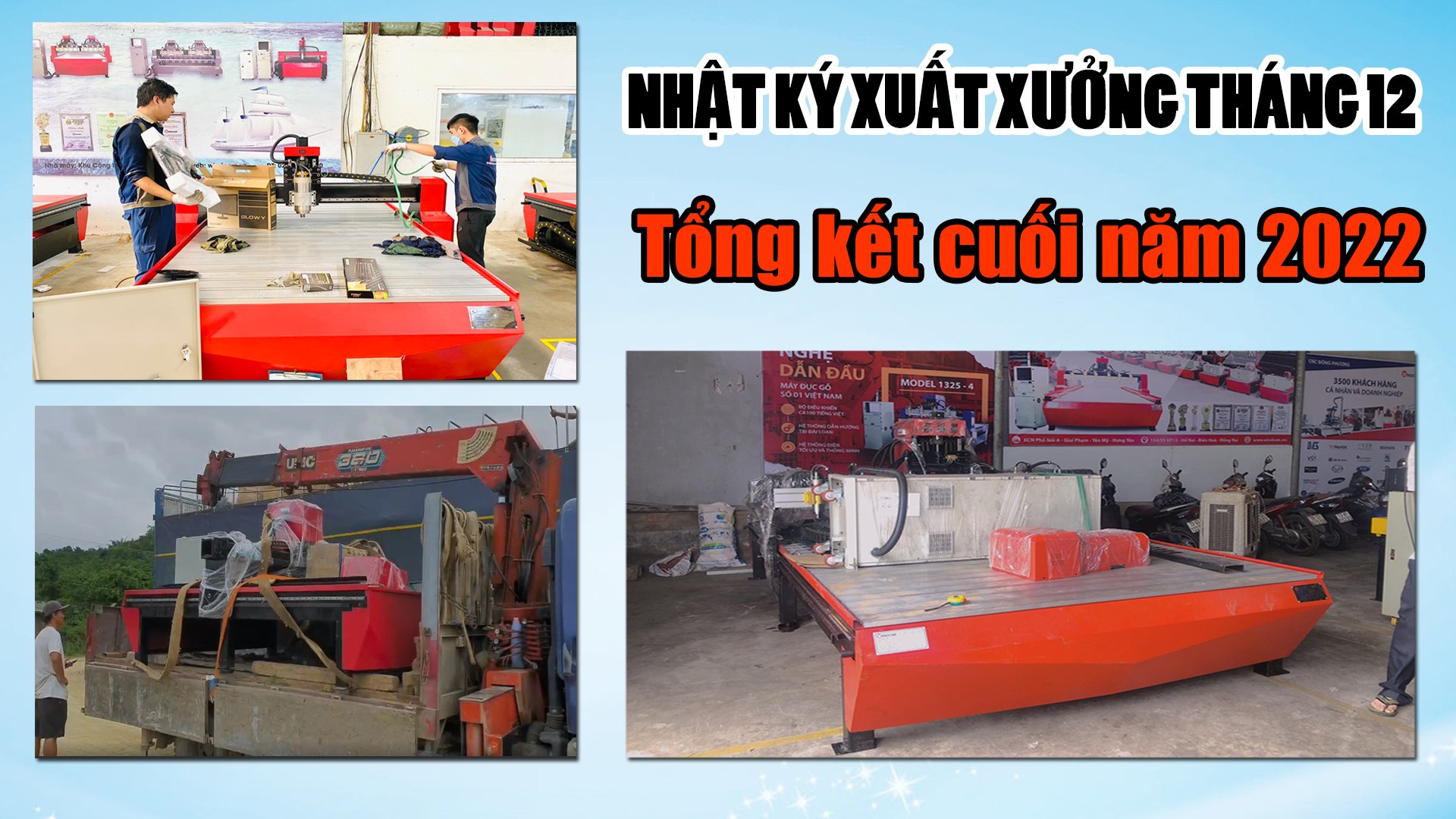 Nhật ký xuất xưởng máy CNC Đông Phương tháng 12/2022