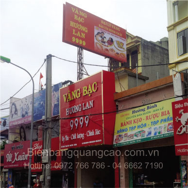 Biển quảng cáo shop Vàng bạc Hương Lan-bienbangquangcao.com.vn ...