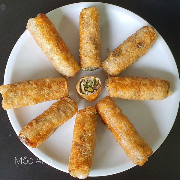 Hướng dẫn làm món chả giò (nem rán) chay giòn rụm Hướng dẫn làm món chả giò (nem rán) chay giòn rụm