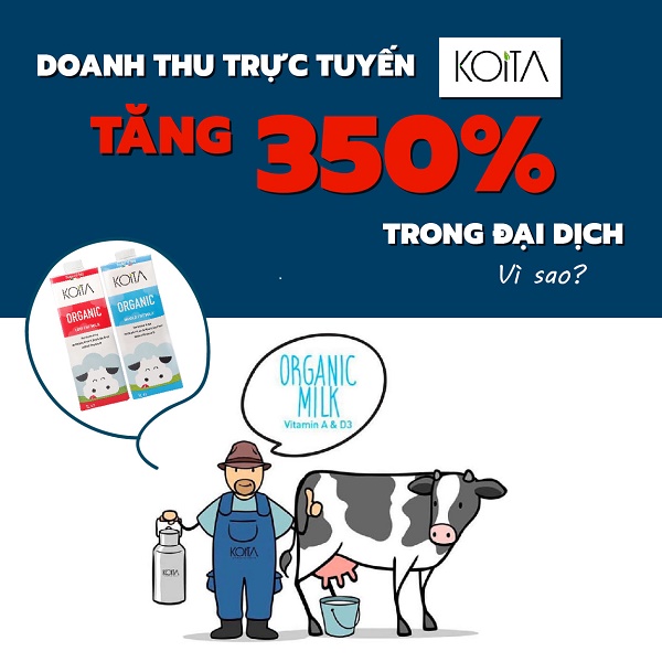 Giải mã nguyên nhân doanh số bán hàng trực tuyến sữa Koita tăng 350% toàn cầu trong đại dịch