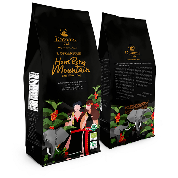 Cà phê Rang Xay hữu cơ Núi Hàm Rồng