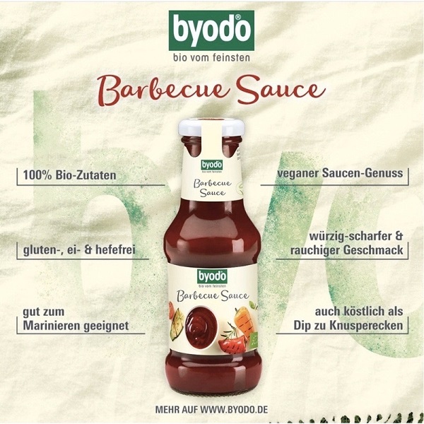 Sốt barbecue hữu cơ Byodo cho món nướng thêm thơm ngon, đậm đà