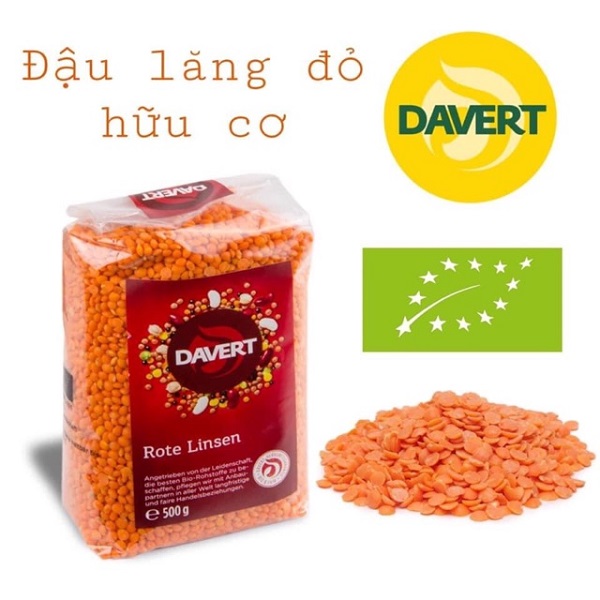 Lợi ích của đậu lăng đỏ hữu cơ Davert đối với sức khoẻ
