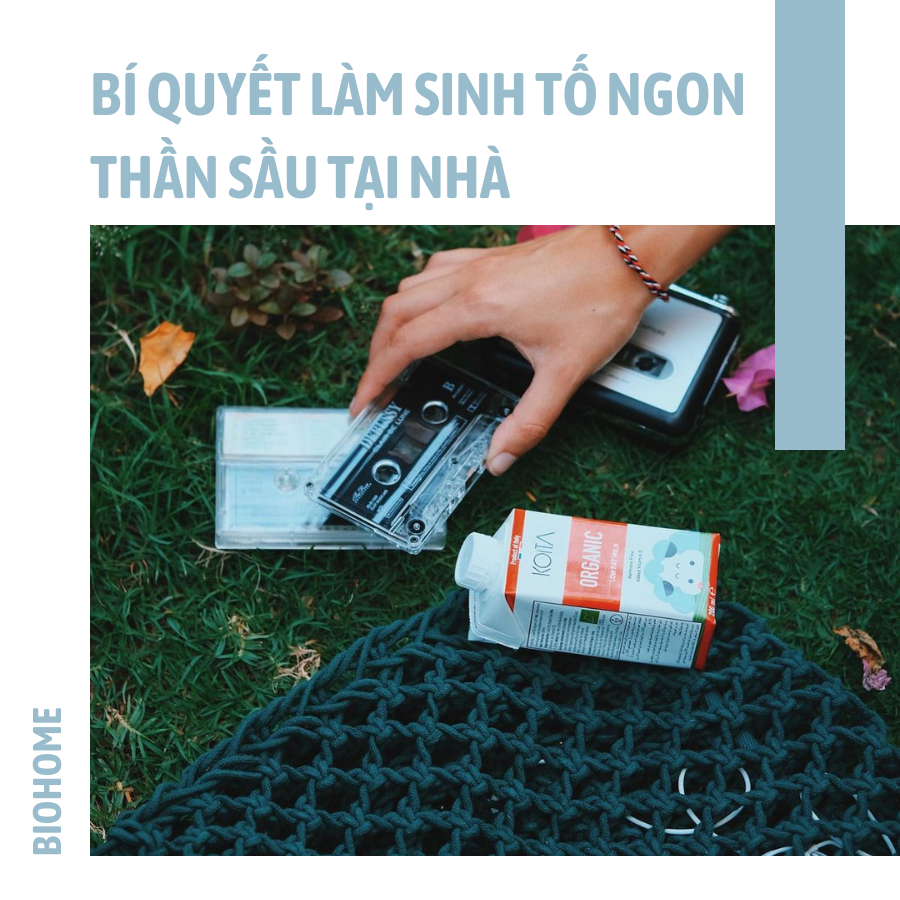 BÍ QUYẾT LÀM SINH TỐ NGON THẦN SẦU TẠI NHÀ