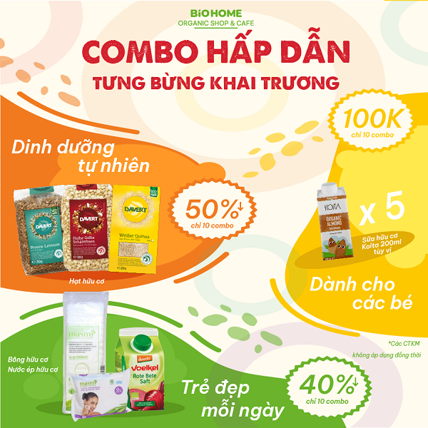 Khai trương cửa hàng Biohome – Organic shop & Café đầu tiên tại Việt Nam Khai trương cửa hàng Biohome – Organic shop & Café đầu tiên tại Việt Nam
