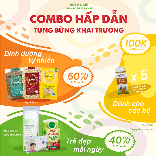 Khai trương cửa hàng Biohome – Organic shop & Café đầu tiên tại Việt Nam