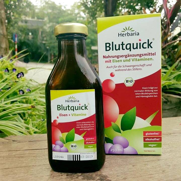 Bí quyết bổ sung sắt từ siro bổ sung sắt hữu cơ Blutquick không gây táo bón Bí quyết bổ sung sắt từ siro bổ sung sắt hữu cơ Blutquick không gây táo bón