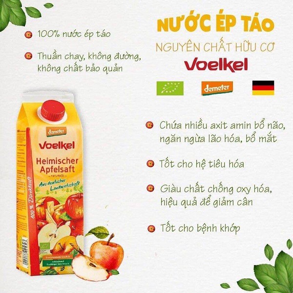 Nước Ép Hữu Cơ Voelkel - Giải Pháp Giữ Dáng Cho Phái Đẹp