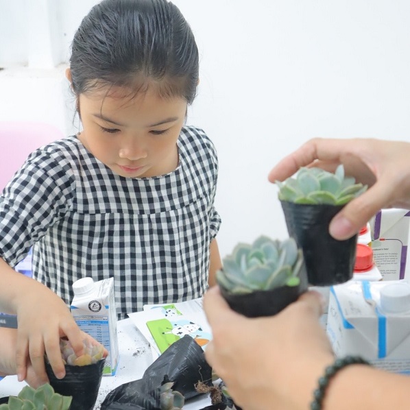 Sự kiện đổi vỏ hộp sữa lấy cây và sữa của BGroup - Biohome Sự kiện đổi vỏ hộp sữa lấy cây và sữa của BGroup - Biohome