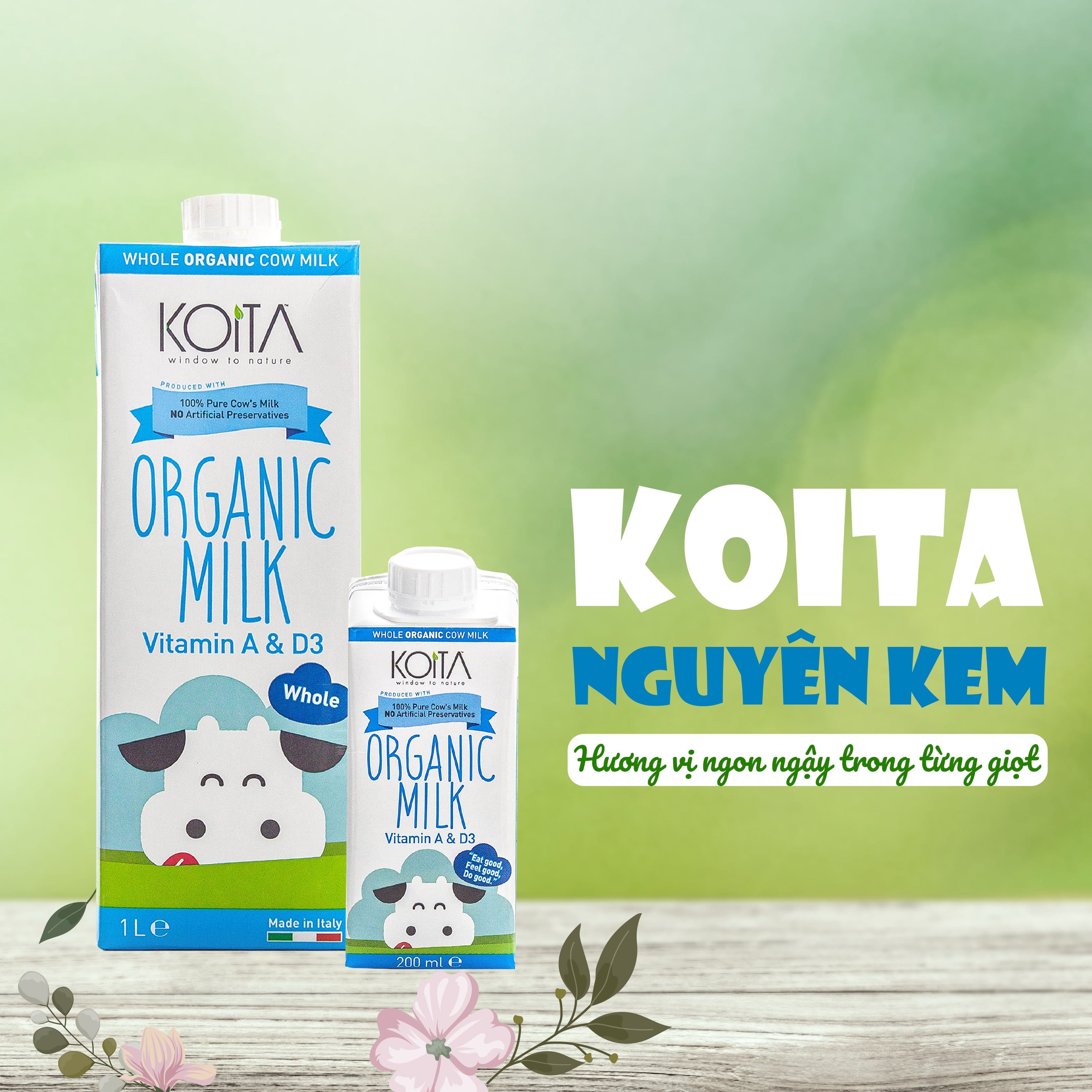 Gọi tên các loại sữa hữu cơ Koita nhập khẩu từ Ý Gọi tên các loại sữa hữu cơ Koita nhập khẩu từ Ý