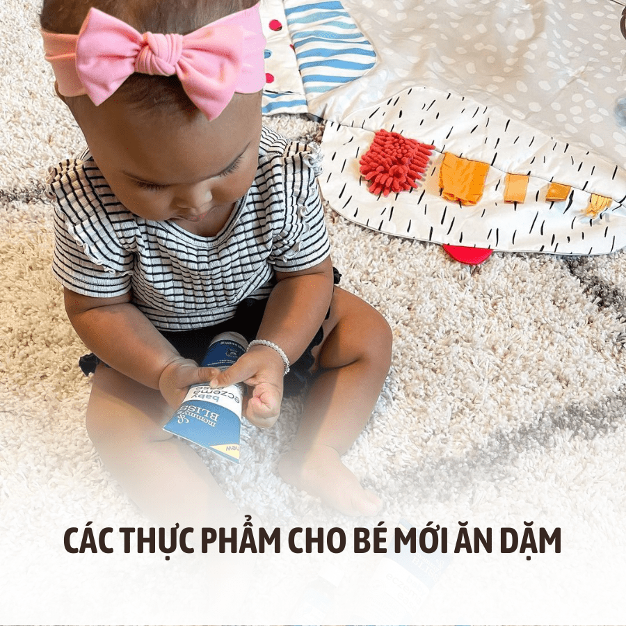 CÁC THỰC PHẨM CHO BÉ MỚI ĂN DẶM