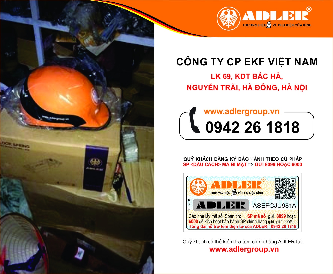 Mũ bảo hiểm Adler đồng hành cùng khách hàng trên mỗi chặng đường, mỗi công trình để ghi dấu những kỉ niệm