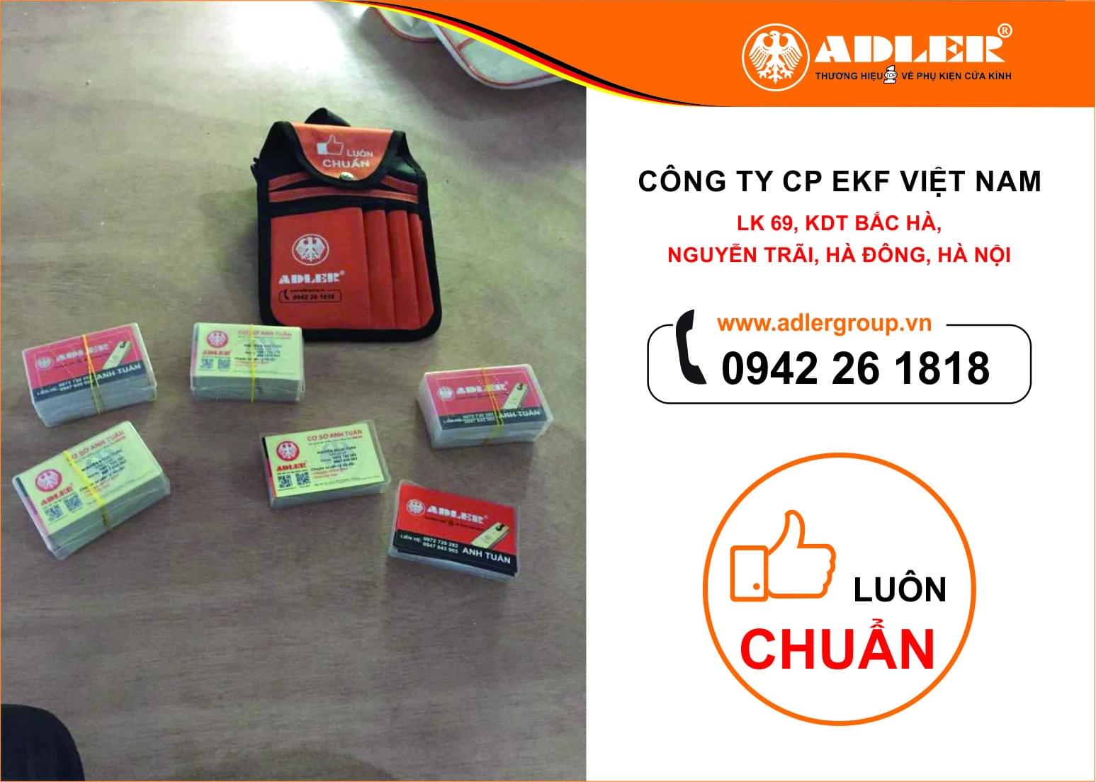 Cardvisit Adler được thiết kế đẹp mắt, sang trọng đồng hành cùng các cơ sở trong quá trình xây dựng thương hiệu.