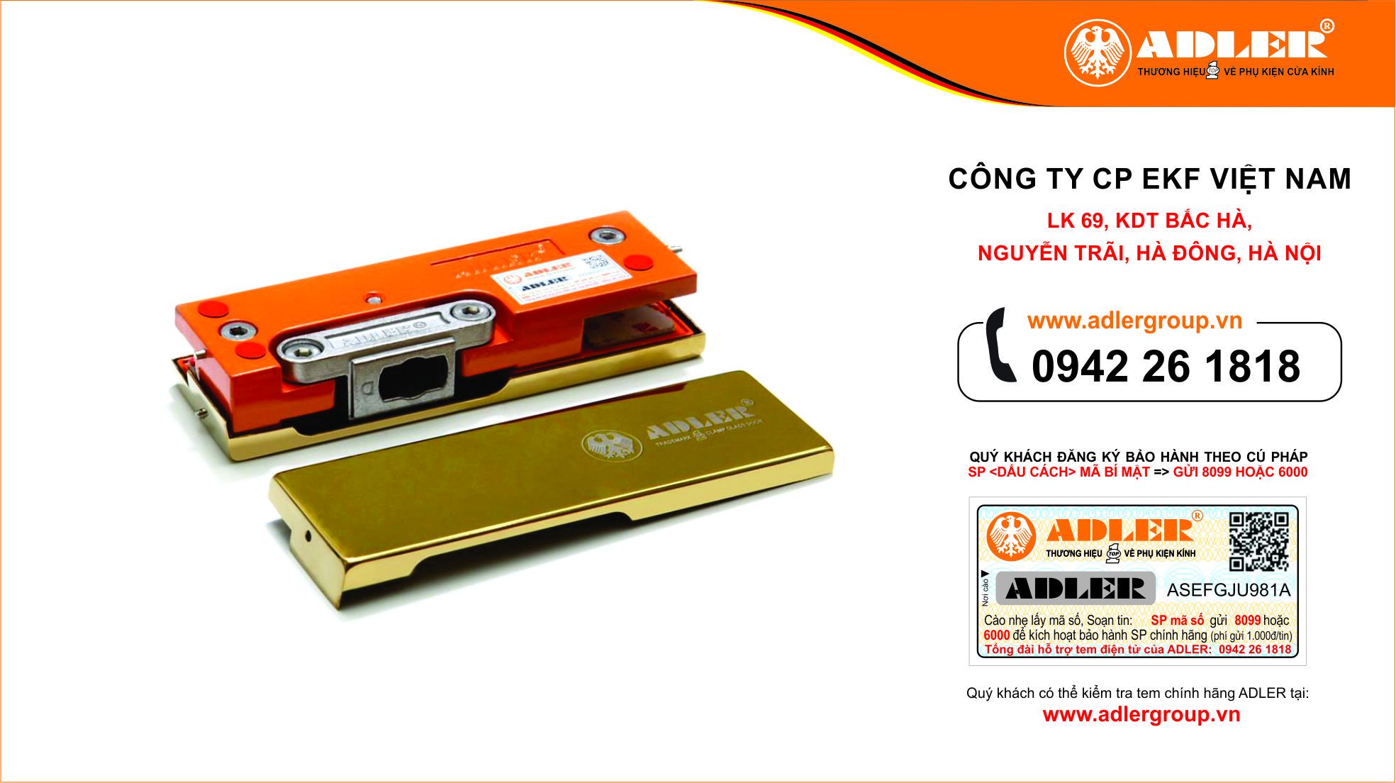 ĐẶC ĐIỂM KẸP DƯỚI CỦA THƯƠNG HIỆU PHỤ KIỆN CỬA KÍNH ADLER