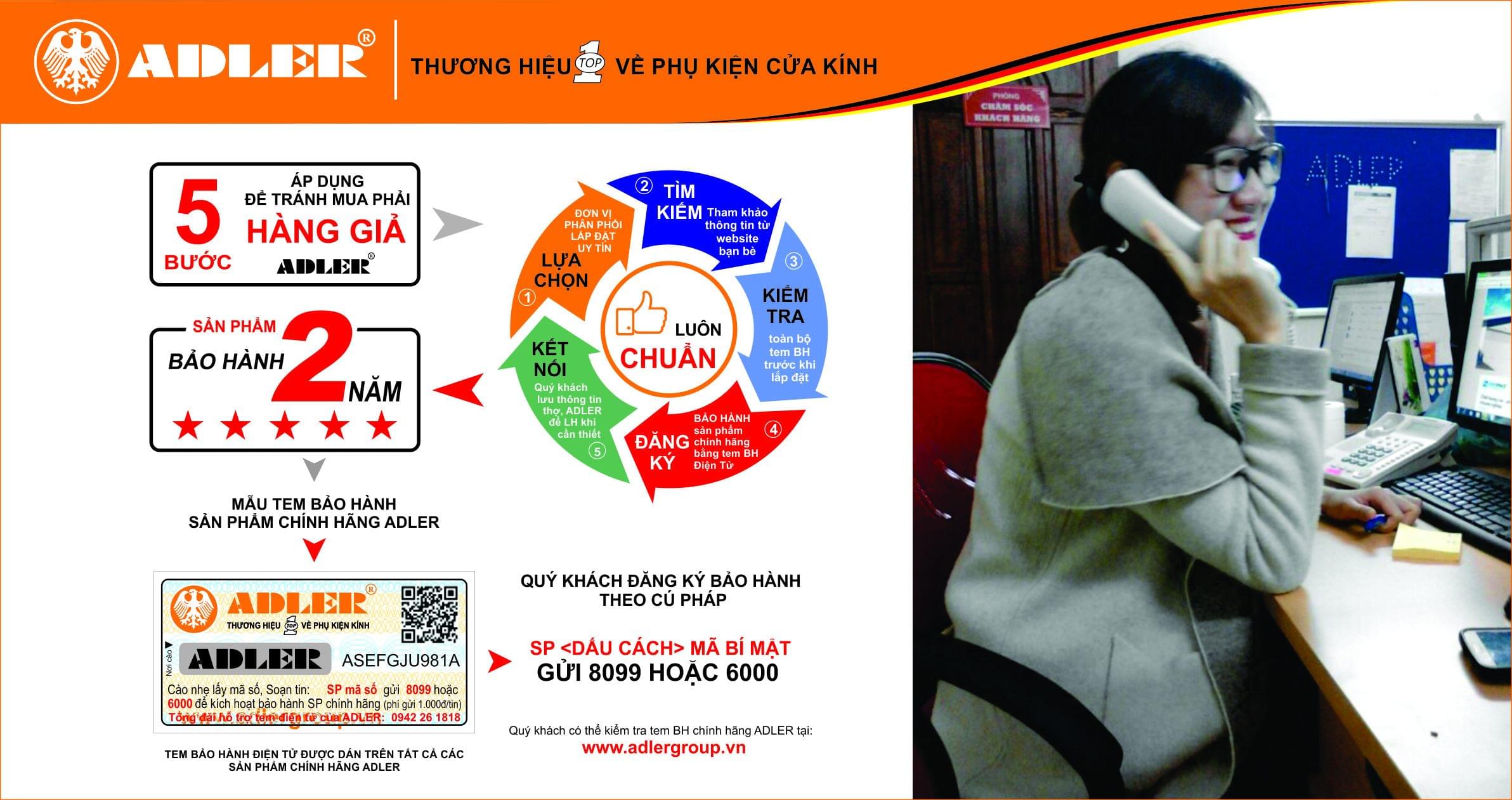 adler mong muốn mang lại sự yên tâm cho khách hàng