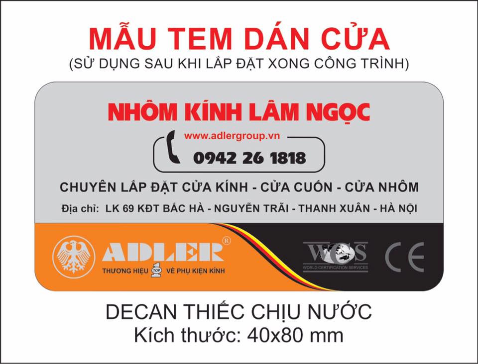 Tem dán cửa