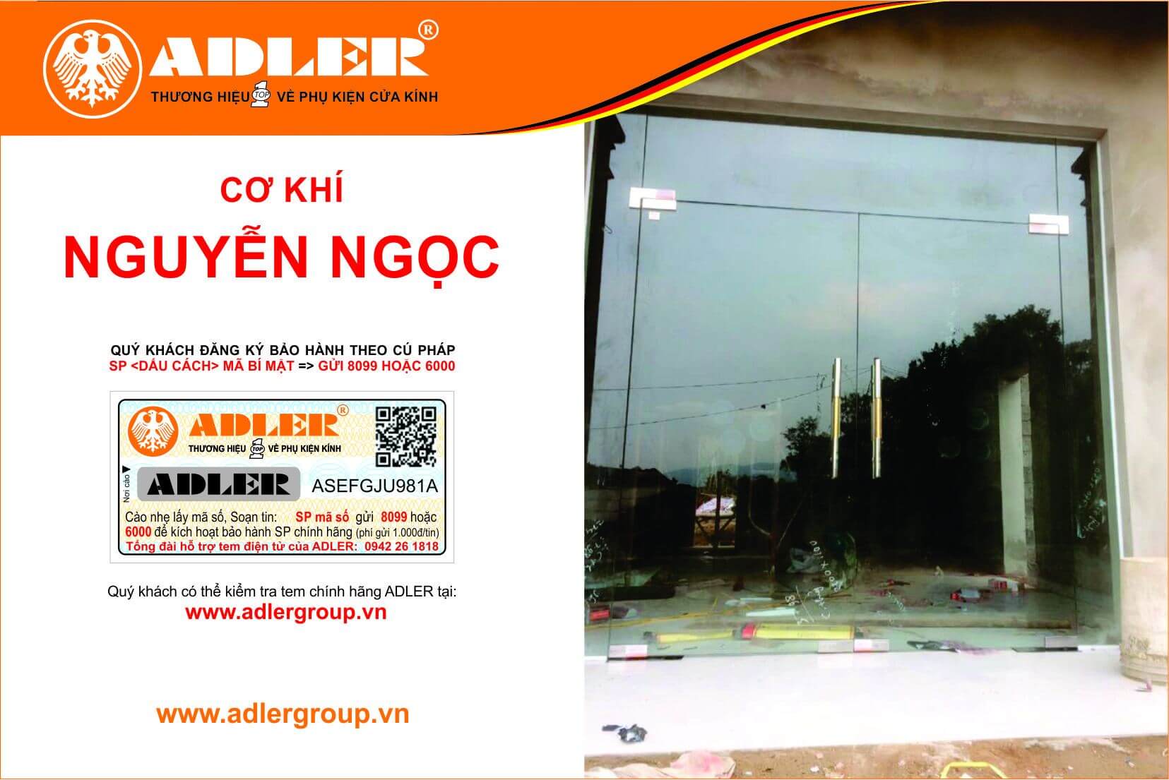 Ảnh 1: CK Nguyễn Ngọc luôn sử dụng đồng bộ sản phẩm ADLER