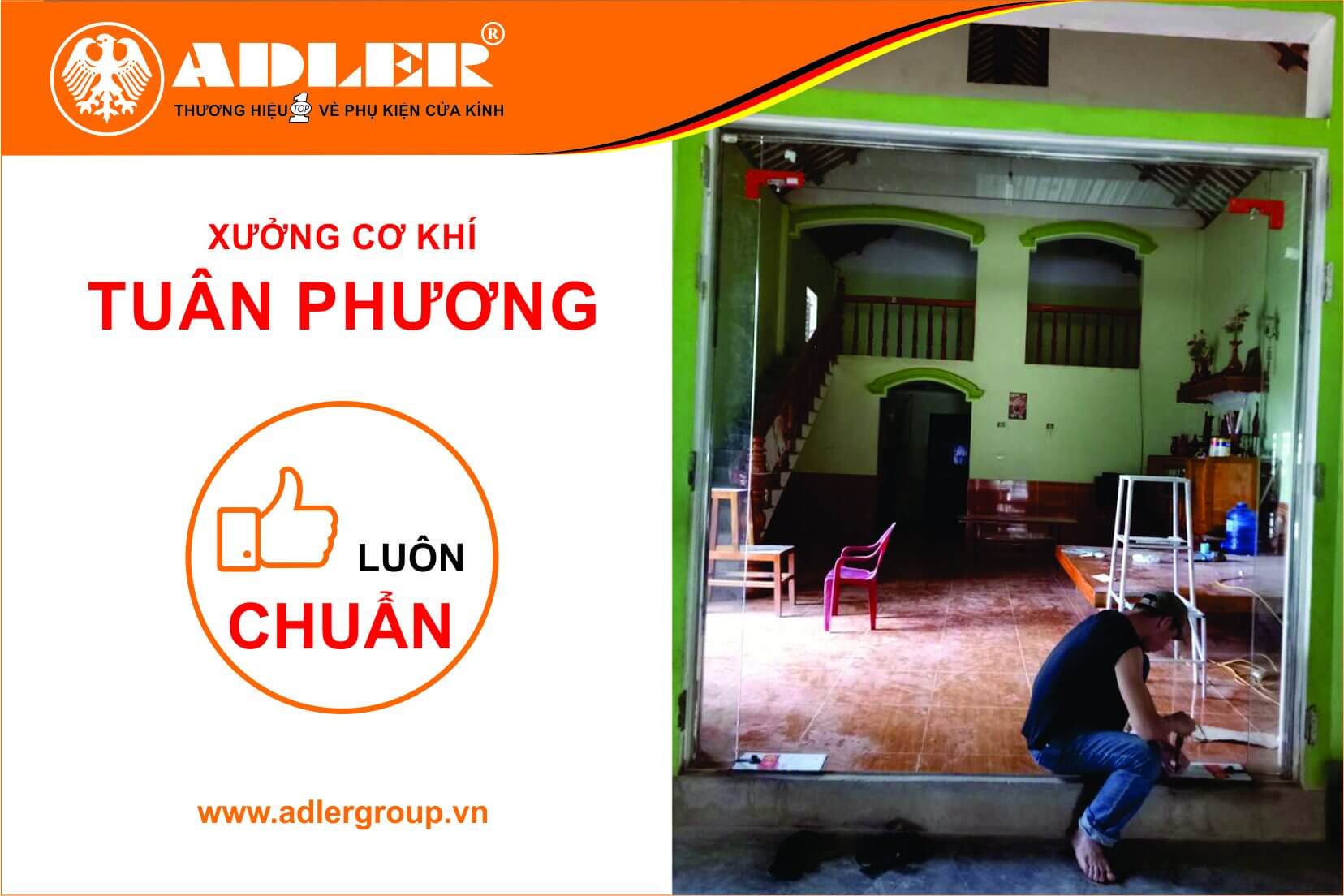 CK Tuân Phương sử dụng đồng bộ sản phẩm ADLER
