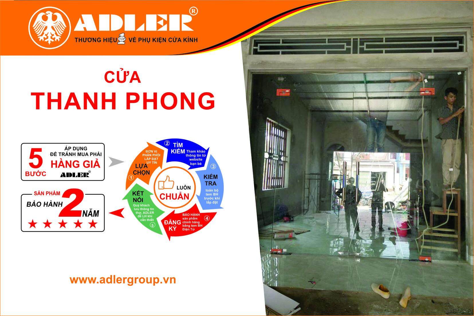 Ảnh 2-Cửa Thanh Phong-địa chỉ vàng lắp đặt phụ kiện kính Adler tại Thanh Hóa