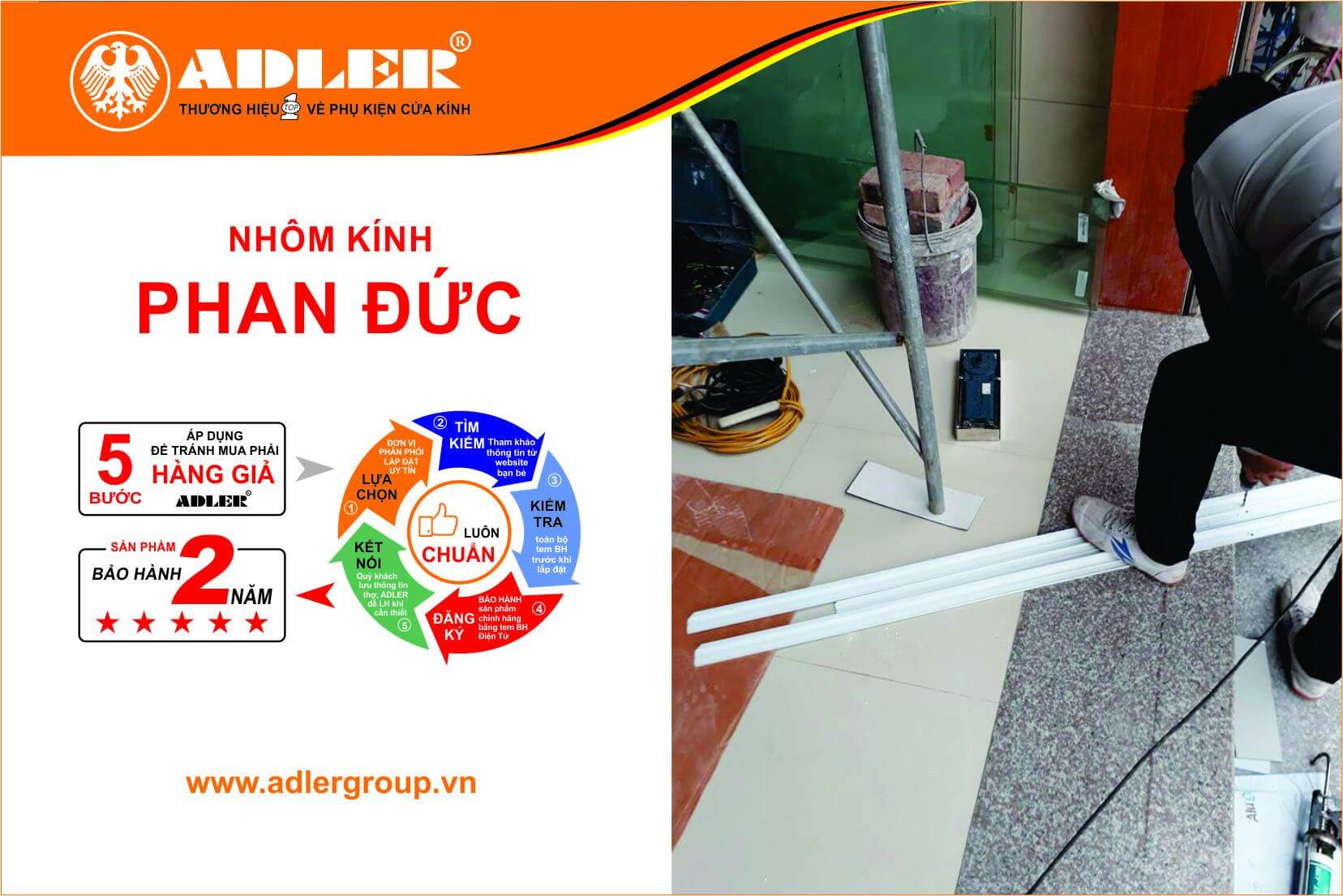 Ảnh 4-Anh thợ cơ sở Phan Đức luôn tỉ mỉ, cẩn thận trong quá trình lắp đặt