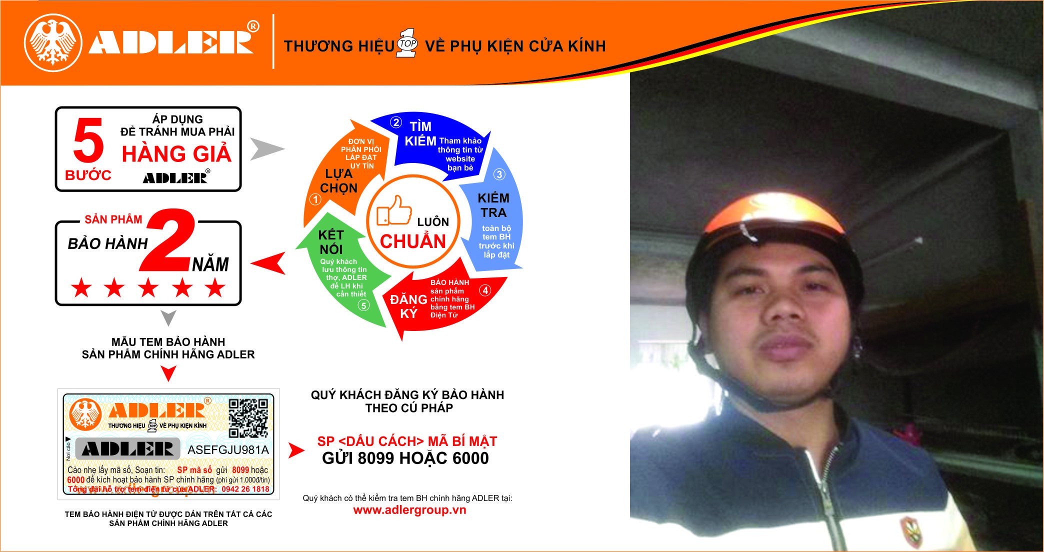 Mũ bảo hiểm Adler đồng hành cùng khách hàng trên mỗi chặng đường, mỗi công trình để ghi dấu những kỉ niệm