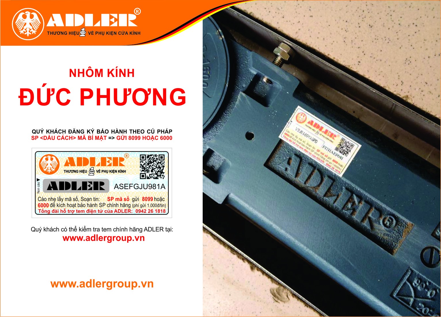 Adler cùng nhôm kính Đức Phương đem lại sự lựa chọn hoàn hảo cho ngôi nhà của bạn.