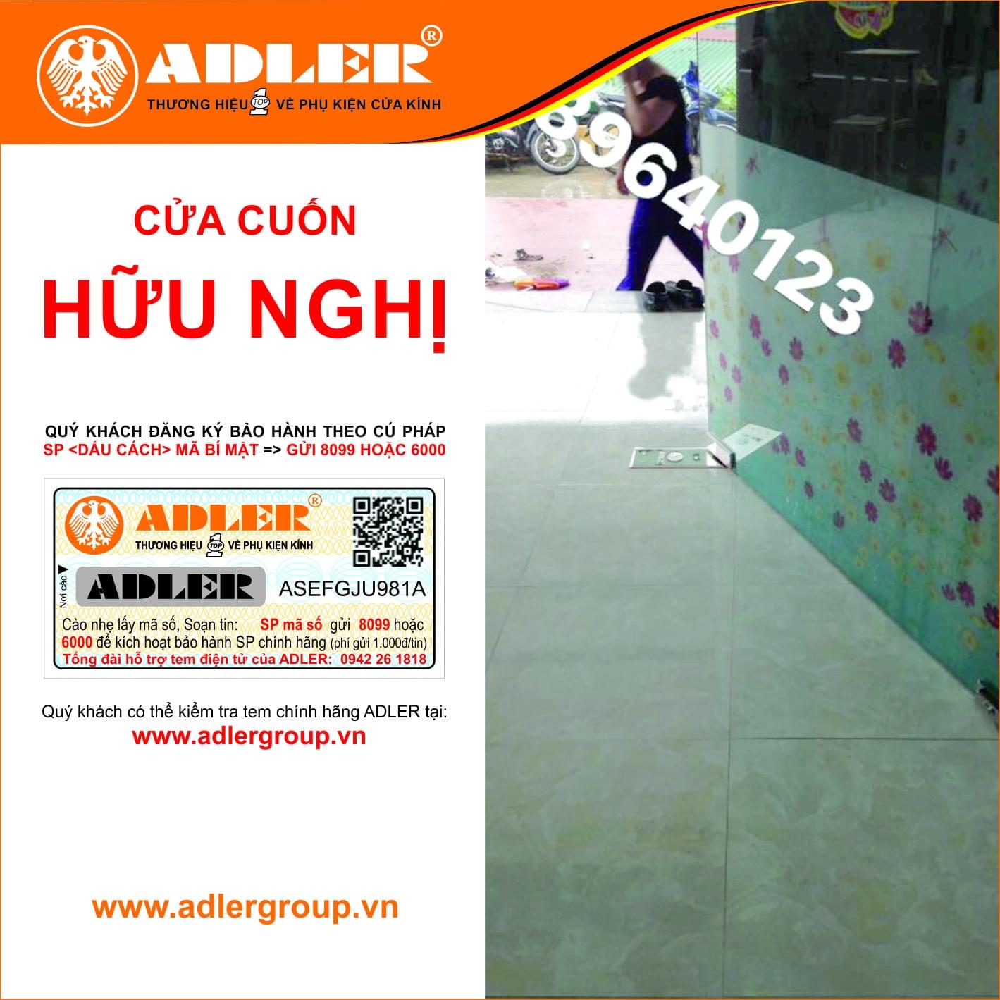 Bản lề sàn Adler - Thương hiệu top 1 về phụ kiện cửa kính.