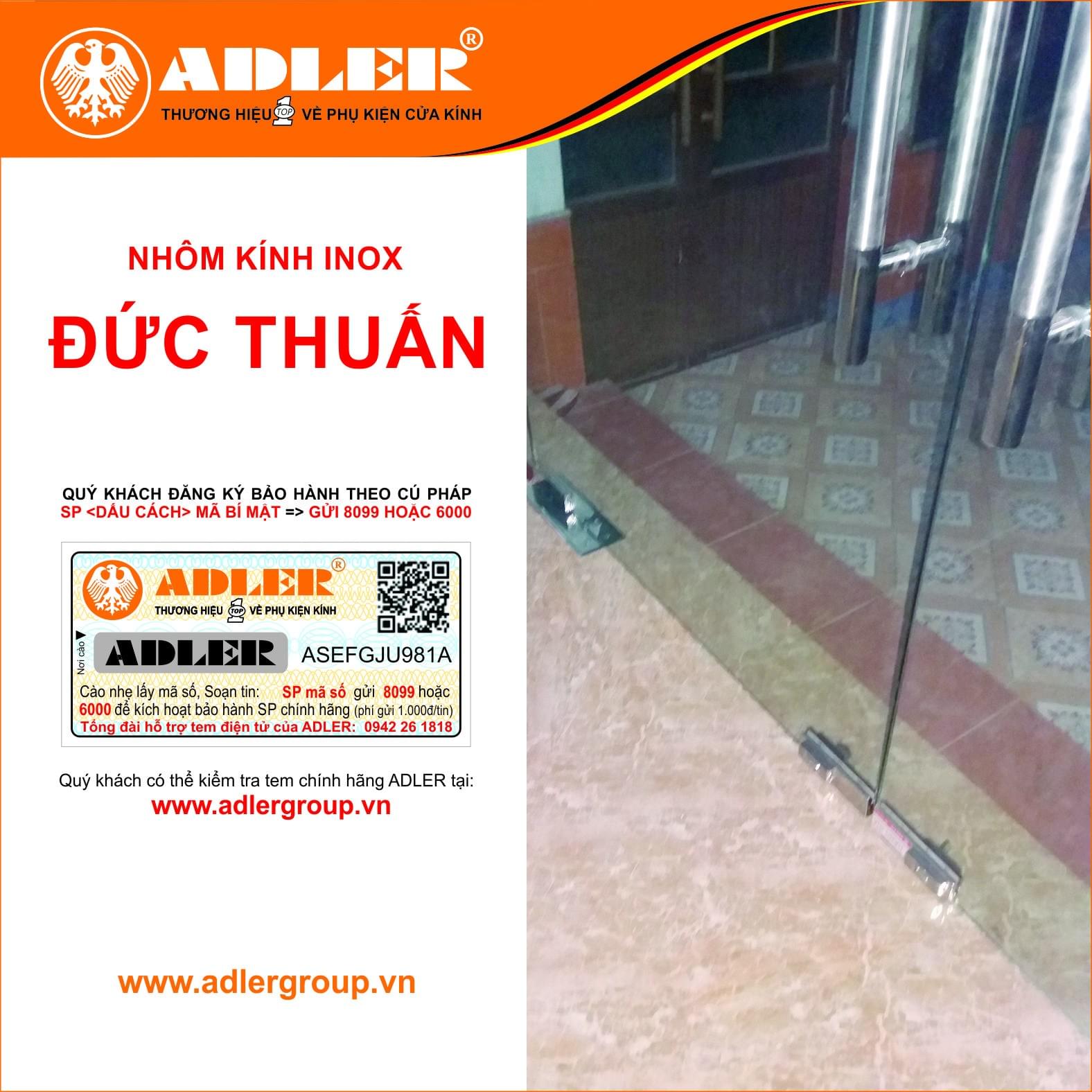 Adler luôn có mặt khắp mọi nơi cùng nhôm kính Đức Thuấn