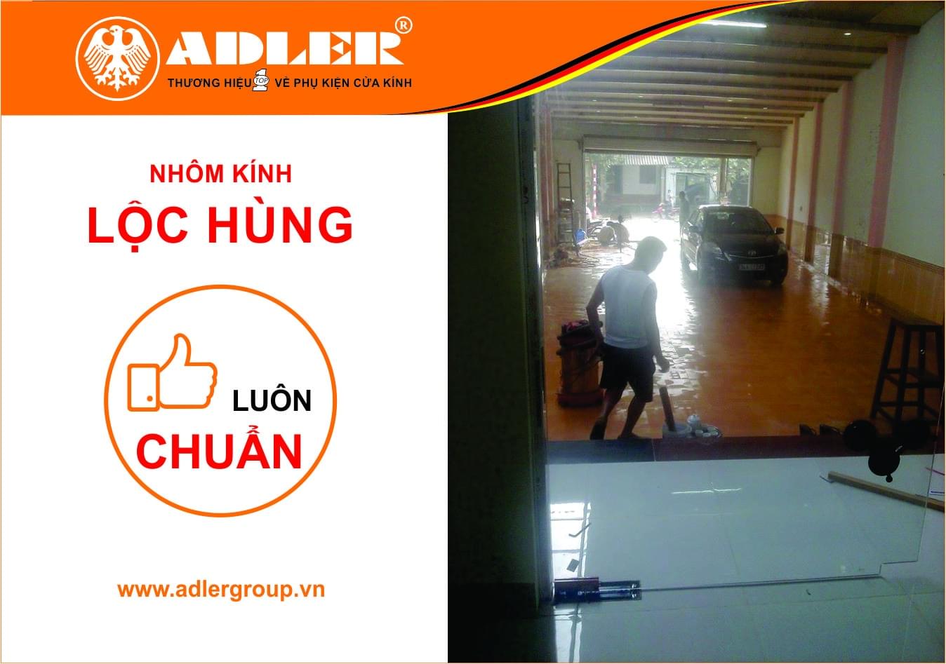 Nhôm kính Lộc Hùng luôn đồng hành cùng bản lề sàn Adler