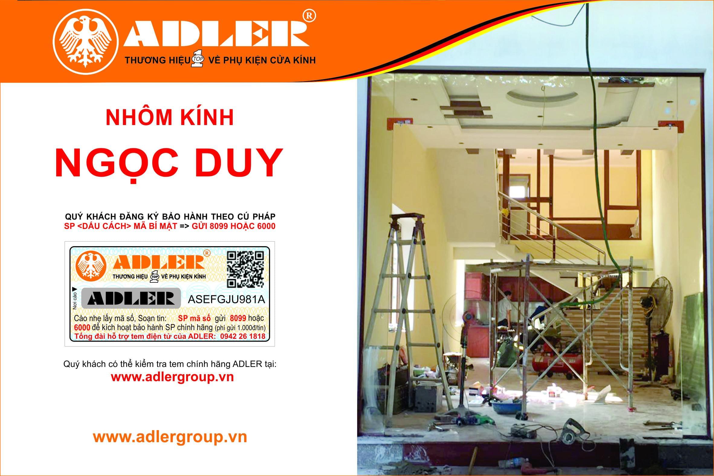 Bản lề sàn Adler - người bạn đồng hành đáng tin cậy của Nhôm kính Ngọc Duy