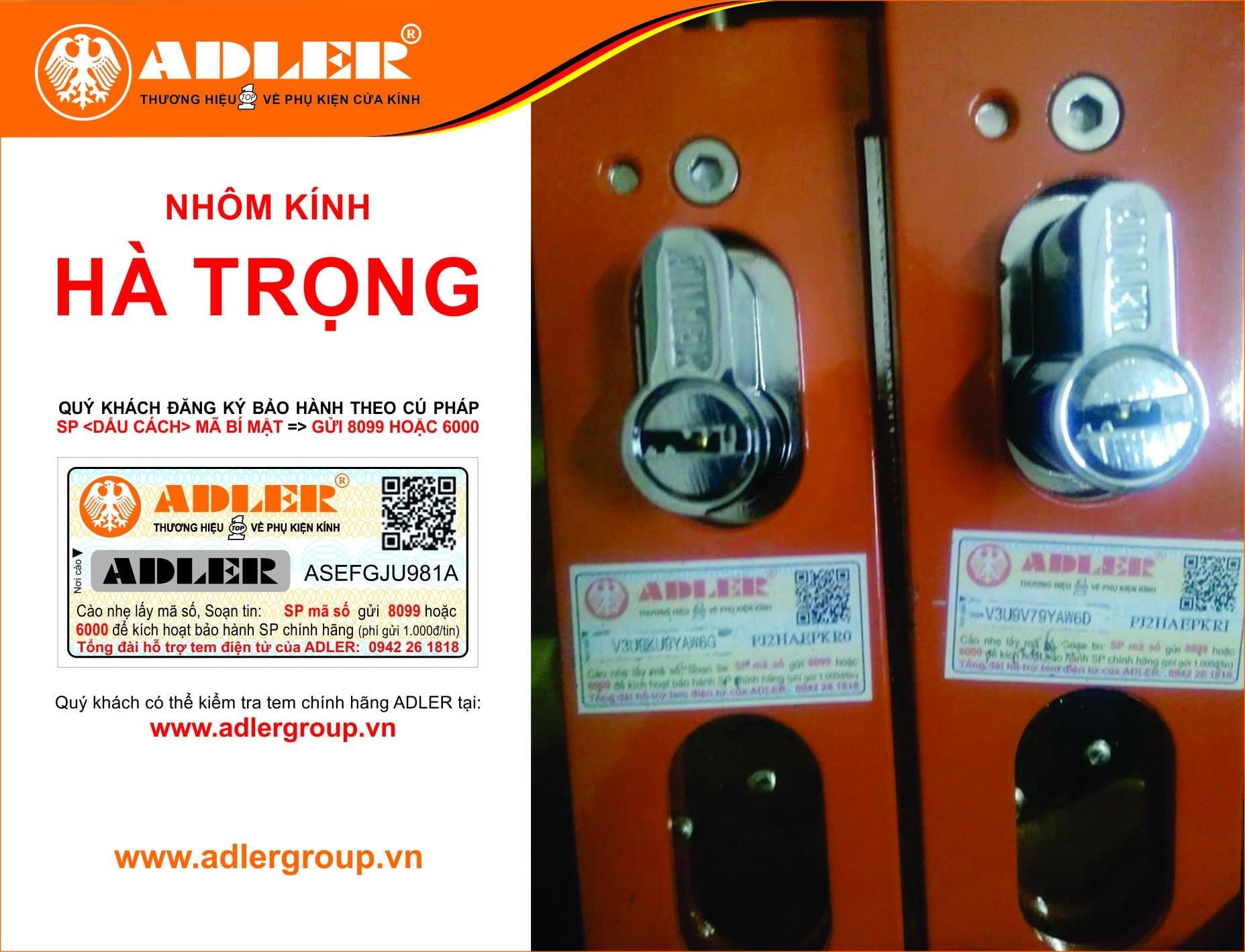 Sản phẩm Adler luôn đồng hành cùng Nhôm kính Hà Trọng trong mọi công trình