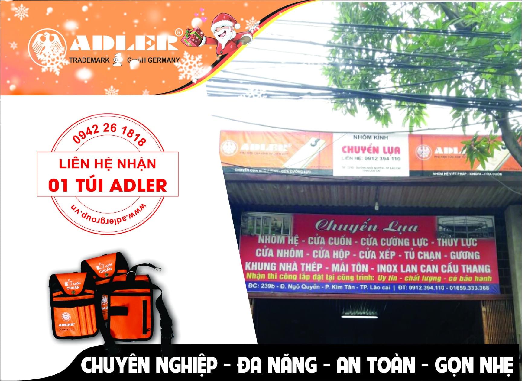 BIỂN BẠT CỦA BẢN LỀ SÀN ADLER TRANG HOÀNG CHO CÁC CƠ SỞ TRÊN KHẮP MỌI MIỀN ĐẤT NƯỚC.