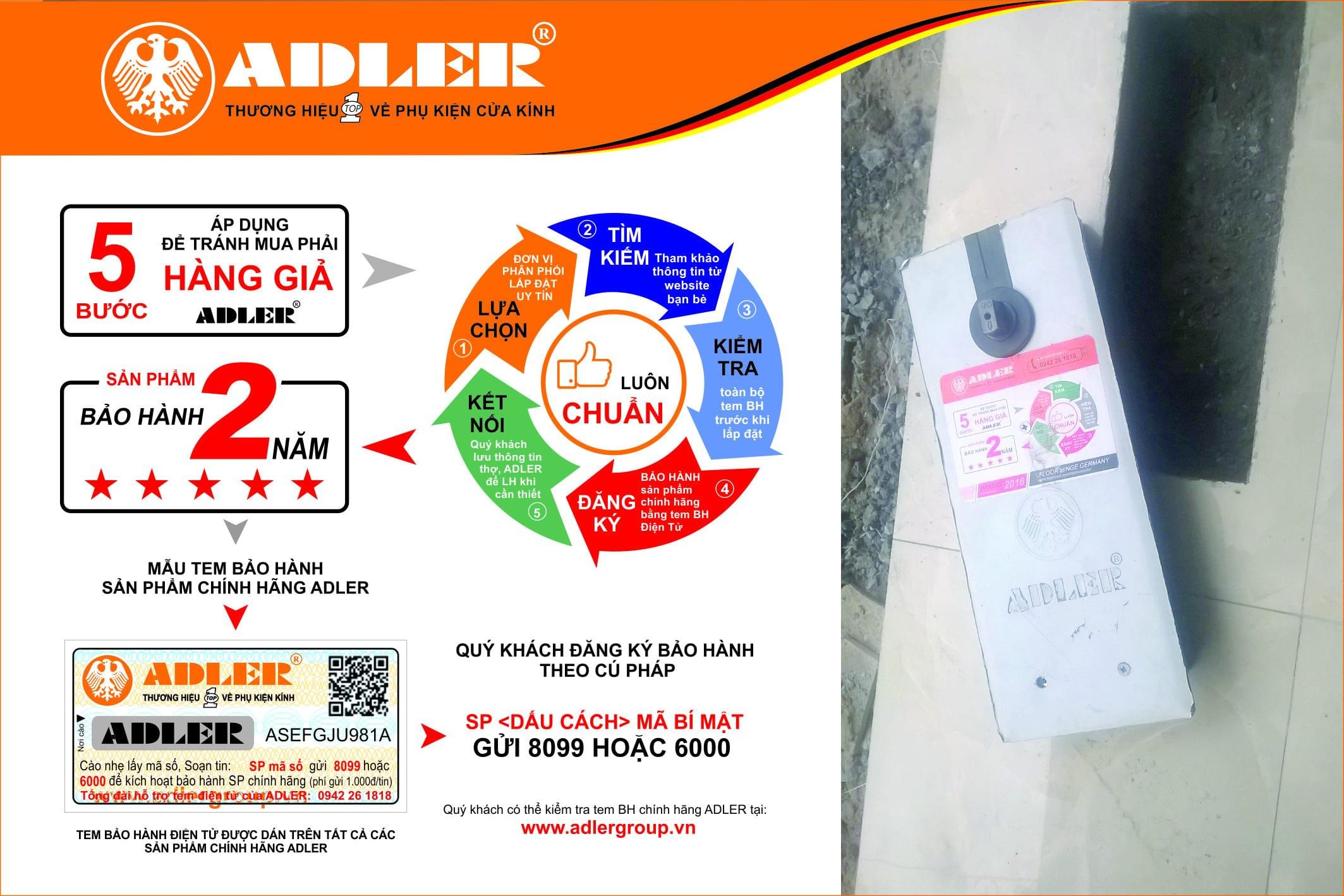 Bản lề sàn Adler được lắp đặt chính xác dưới bàn tay tài hoa của anh thợ cơ khí Hồng Điệp